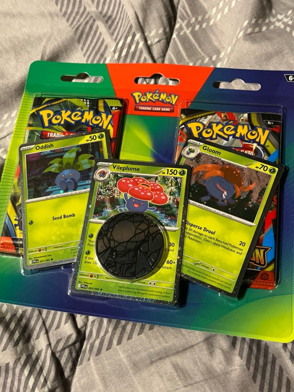 Pokemon Vileplume Booster Pack with Green and Red Artwork